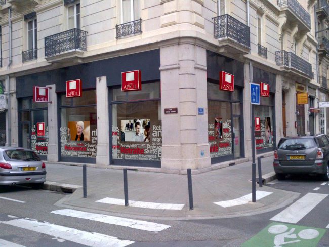 Agencement et design vitrine APICIL Agencement et design vitrine APICIL